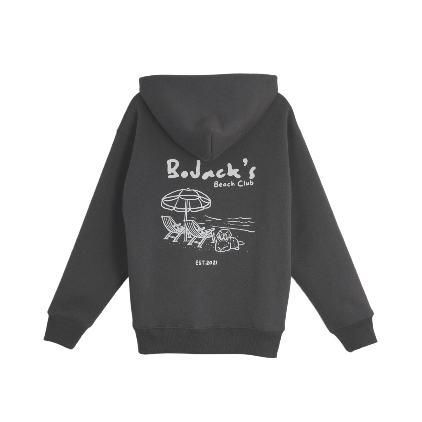 BoJack's Beach Club Hoodie - Charcoal