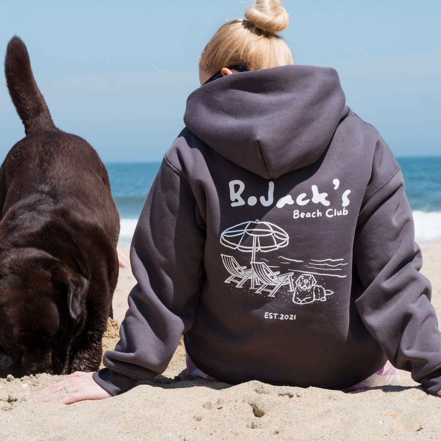 BoJack's Beach Club Hoodie - Charcoal
